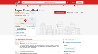 Payne County Bank - Banks & Credit Unions - 417 E Highway 33 ...
