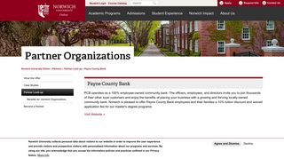 Payne County Bank | Norwich University Online