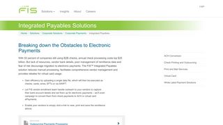 Integrated Payables Solutions | FIS