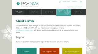 Client Access - PayNorthwest