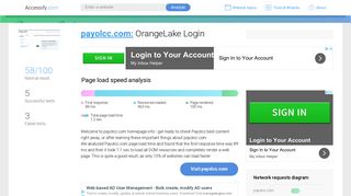 Access payolcc.com. OrangeLake Login