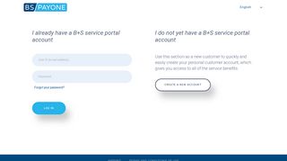 B+S Service Portal Login