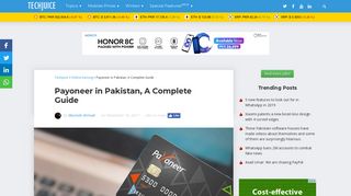 Payoneer in Pakistan - Sign Up and Get $25 - TechJuice