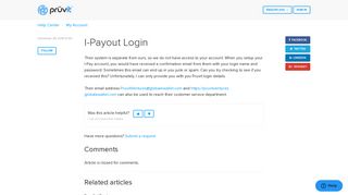 I-Payout Login – Help Center