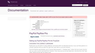 gateways:paypal:payflow_pro [Foxy Wiki]