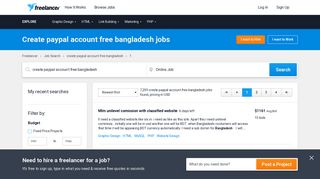 Create paypal account free bangladesh Jobs, Employment | Freelancer