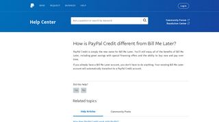 how is-paypal-credit-different-from-bill-me-later