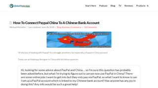 How To Connect Paypal China To A Chinese Bank Account
