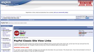 PayPal Classic Site View Links - eBay Suspension & PayPal Limited ...