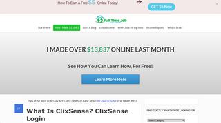 What Is ClixSense? ClixSense Login | Full Time Job From Home