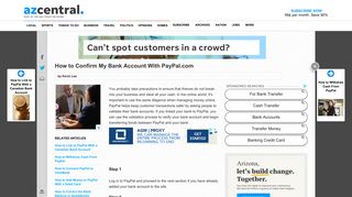 How to Confirm My Bank Account With PayPal.com | Your Business