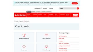 Credit cards | Santander UK