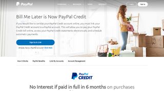 PayPal Credit | Bill Me Later | PayPal US