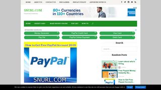 Free Paypal Account Username and Password (Free PayPal ... - Snurl