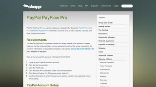 PayPal PayFlow Pro - Documentation » Documentation — The Official ...