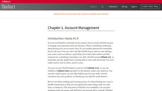 1. Account Management - PayPal Hacks [Book] - O'Reilly Media