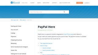 PayPal Here – Ecwid Help Center - Ecwid Support