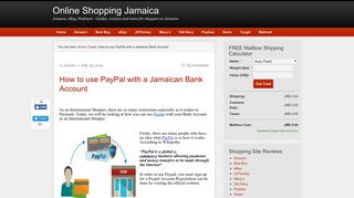 How to use Paypal with a Jamaican Bank Account