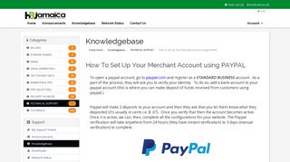 How To Set Up Your Merchant Account using PAYPAL - HB Jamaica