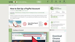 2 Simple and Easy Ways to Set Up a PayPal Account - wikiHow