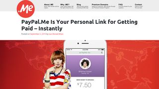 PayPal.Me Is Your Personal Link for Getting Paid - Instantly • Domain ...