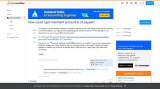 How could I get merchant account id of paypal? - Stack Overflow