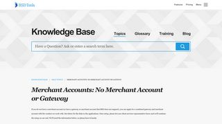 Merchant Accounts: No Merchant Account or Gateway | Help Topics