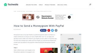How to Send a Moneygram With PayPal | Techwalla.com