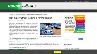 How to pay without creating a PayPal account – Online file conversion ...