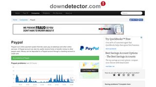 Paypal down? Check current status | Downdetector