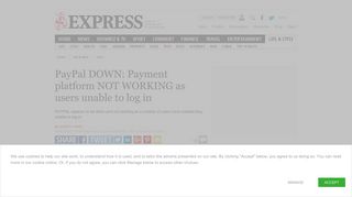 PayPal down: Payment platform not working as users unable to log in ...