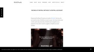 How to Pay Without a PayPal Account - BeArt Presets