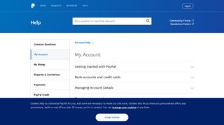 My Account - PayPal