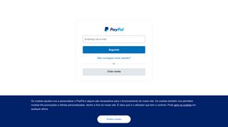 Inicie sessão na sua conta PayPal