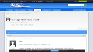 Cannot login into my PayPal account - Troubleshooting and Problems ...