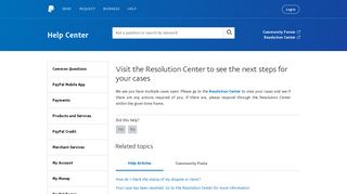 go to-the-resolution-center-for-more-information-and-next ... - PayPal