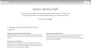 How to report identity theft to PayPal