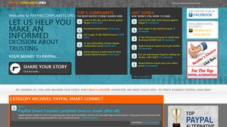 PayPal Smart Connect | PayPal Complaints
