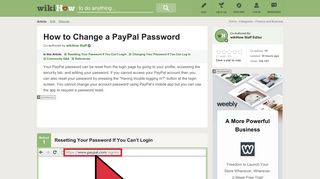 How to Change a PayPal Password: 13 Steps (with Pictures)
