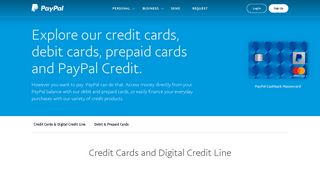PayPal Cards | Credit Cards, Debit Cards & Credit | PayPal US