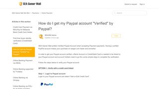 How do I get my Paypal account 