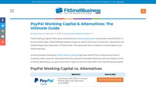 PayPal Working Capital & Alternatives: The Ultimate Guide