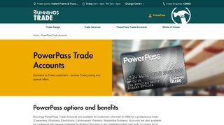 PowerPass Trade Accounts | Bunnings Trade - Bunnings Warehouse