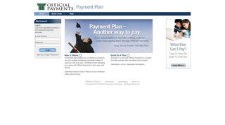 Official Payments Payment Plan
