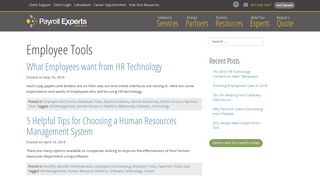 Employee Tools Archives - Payroll Experts