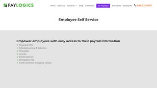 Employee Self Service | PayLogics