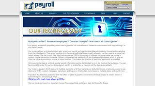 Our Technologies - Payroll on the Web: Payroll Tax Services, Human ...