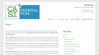 Services – CASI Payroll Plus