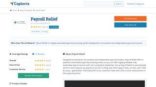 Payroll Relief Reviews and Pricing - 2019 - Capterra