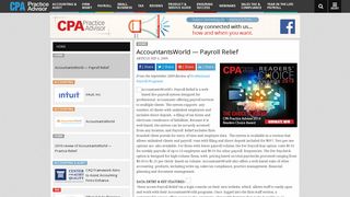 AccountantsWorld — Payroll Relief | CPA Practice Advisor